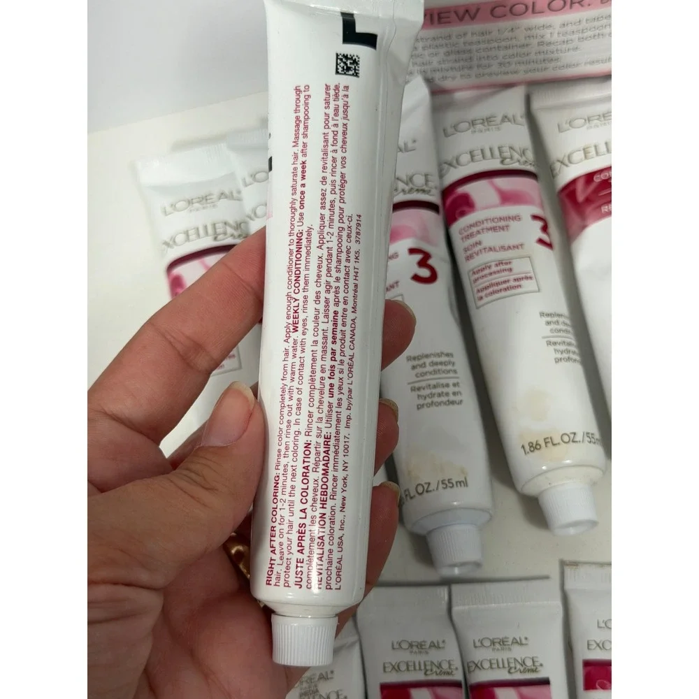 L'Oreal Excellence Creme Lot of‎ 10 pc (6 conditioner step 3 + 4 Pre-Color Serum